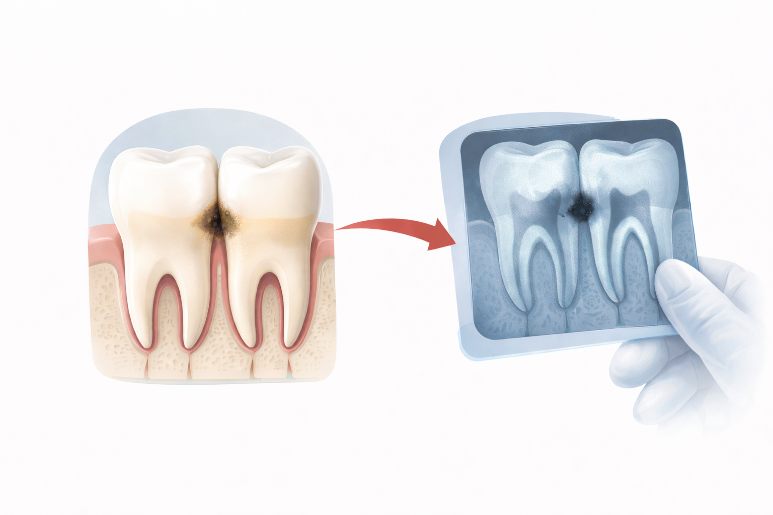 Кариес между зубами: почему его не видно и как вовремя заметить